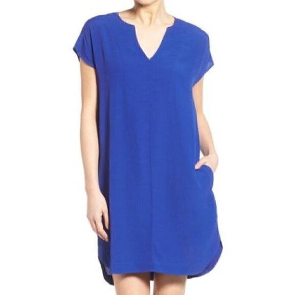 Madewell Dresses & Skirts - Madewell Royal Blue Du Jour Tunic Dress Size XS